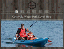Tablet Screenshot of cotswoldwaterparkkayakhire.com